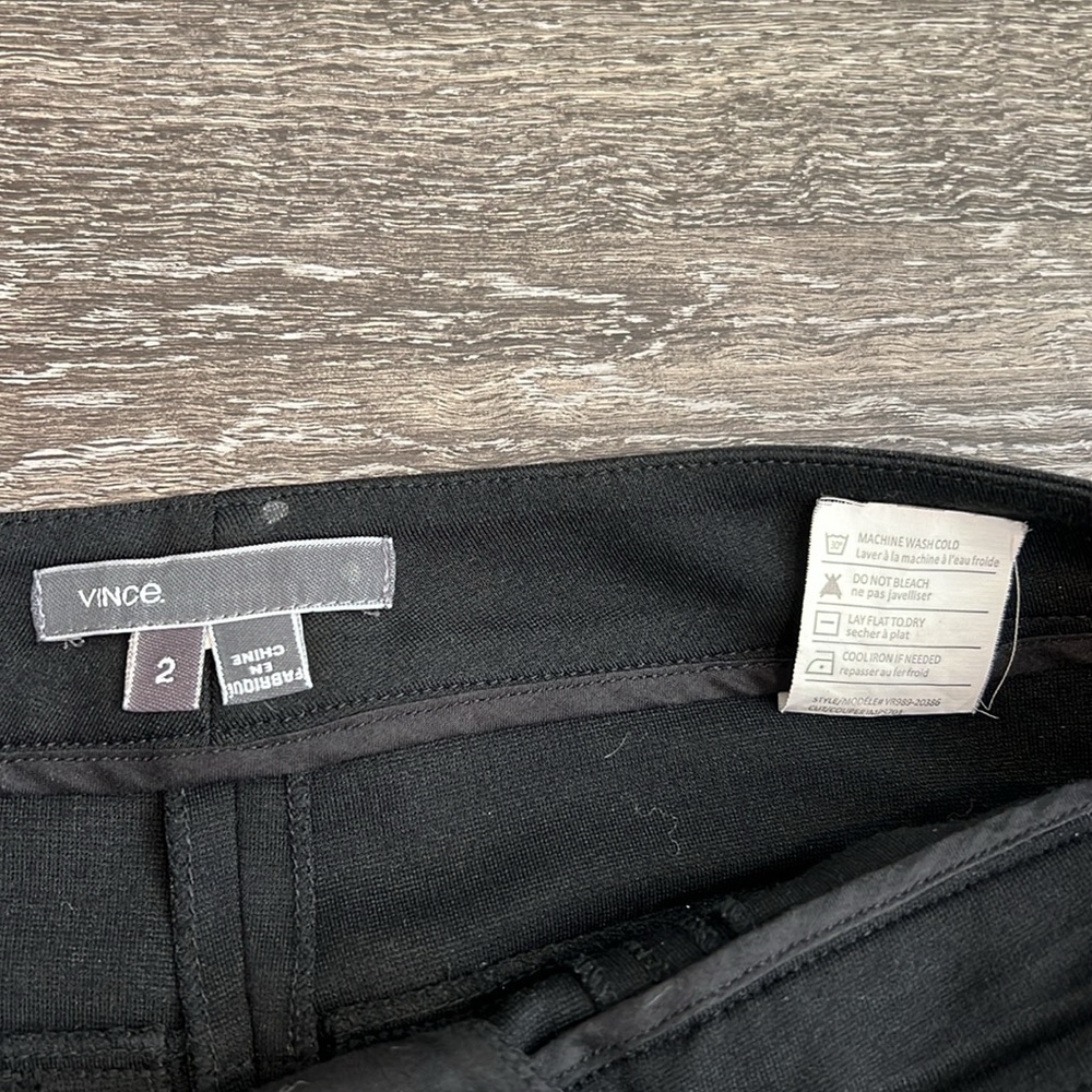 Vince Black Legging Skinny Pants Trousers 2 - Picture 4 of 11